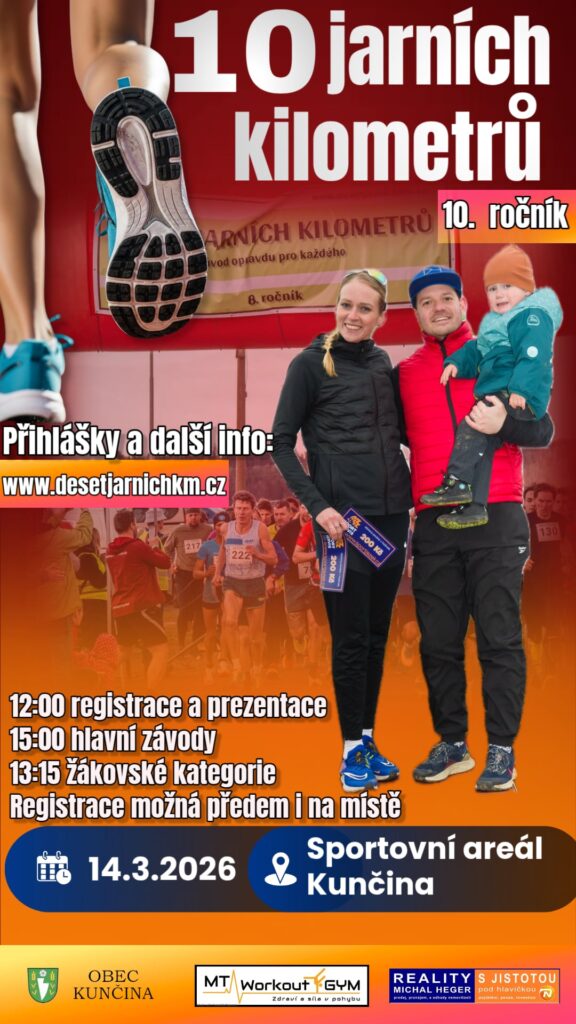Plakát 10 jarních kilometrů 2026